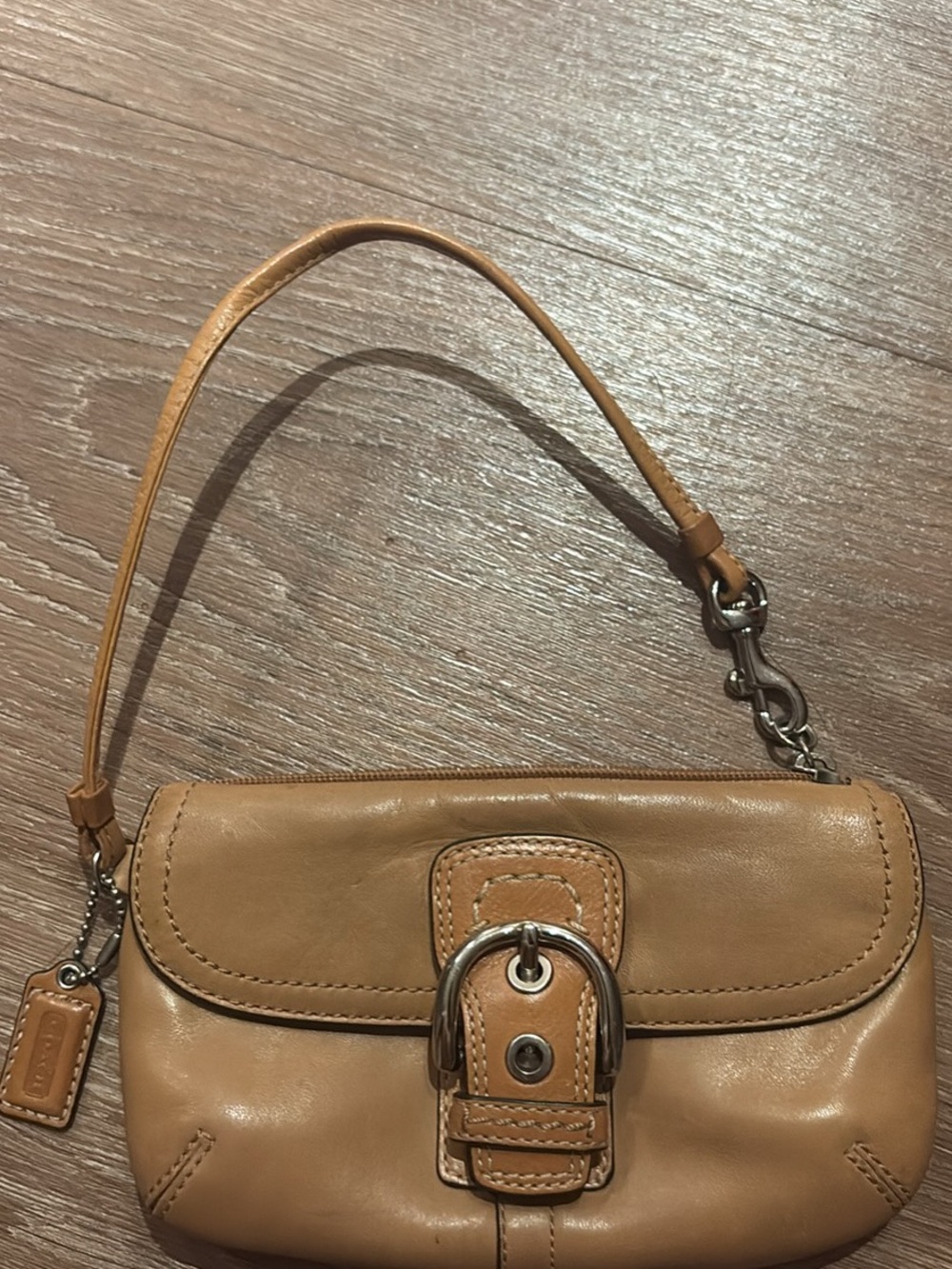 Coach Leather Wristlet